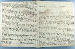 Hs. 1071, brief d.d. 13 juli 1784 van J. Verheye van Citters aan J. Ermerins. In bruikleen bij de Zeeuwse Bibliotheek.
