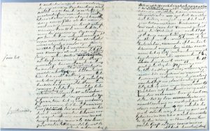 Hs. 1513, brief van Frederik Nagtglas aan Carolina des Tombe-de Witte van Citters d.d. 3 juli 1888. In bruikleen bij de Zeeuwse Bibliotheek.