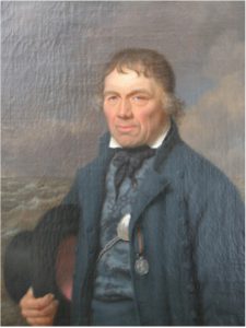 G 1619Portret van Frans Naerebout (1748-1818). Olieverf op doek door J.P. Bourjé, 1817, hoog 84 cm, breed 70 cm. In bruikleen bij het Zeeuws Maritiem MuZEEum te Vlissingen.